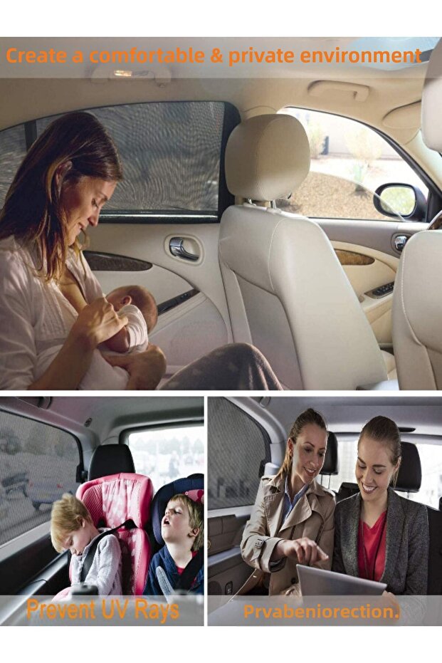 Vehicle Side Window Sunshade Mother Baby Breastfeeding Car Door Window Curtain Child Protective Auto Fly Screen Cover
