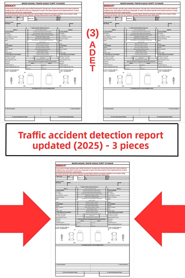Traffic Accident Investigation Minutes Current (2025) - 3 Pieces