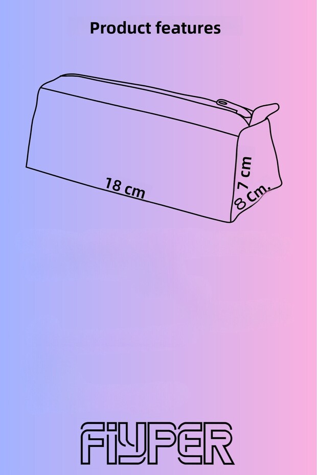 Galaxy Patterned Pencil Bag - 3