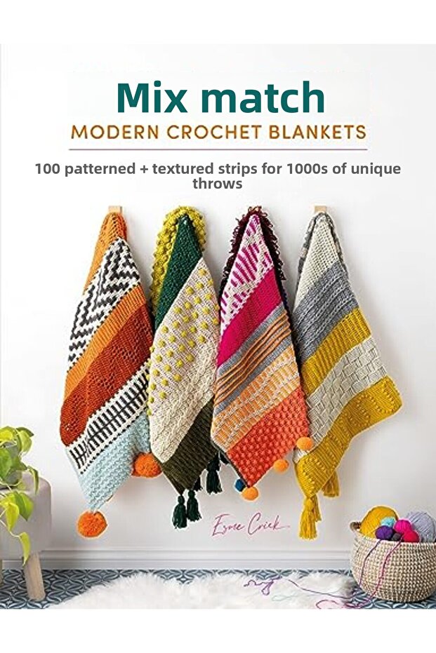 Mix And Match Modern Crochet Blankets