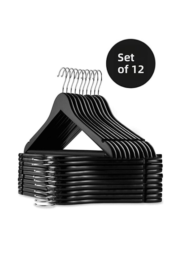 12 Pieces A Quality Wooden Look Hanger