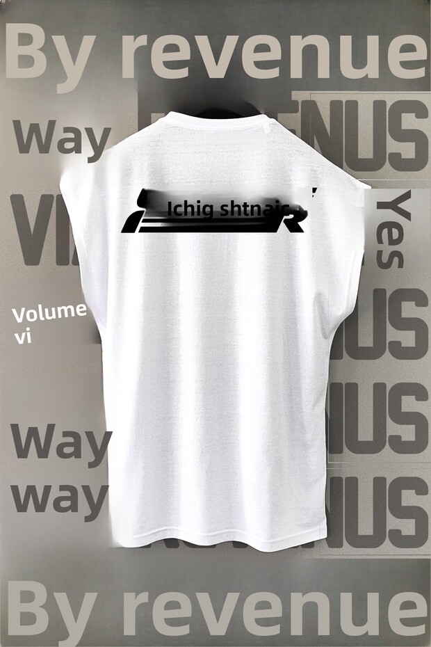 The Ultimate Fighter Printed 100% Cotton Zero Sleeve Sports Tshirt