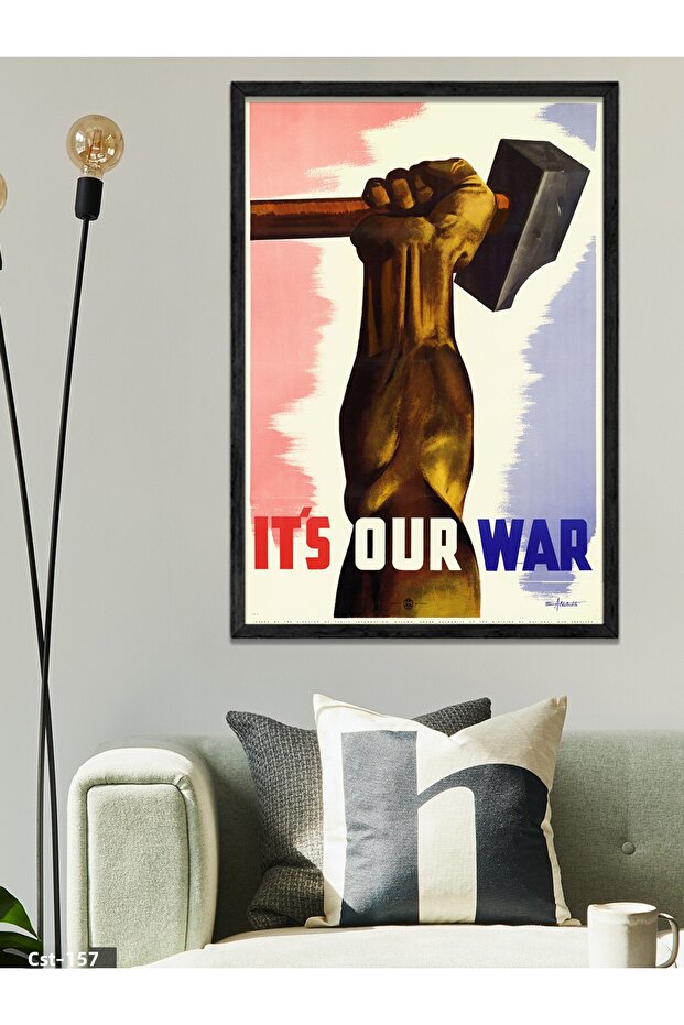 It's Our War - This Is Our War One Piece Black Wooden Framed Painting