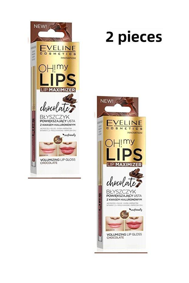 Oh! My Lips! Chocolate Lip Gloss 2 Pieces