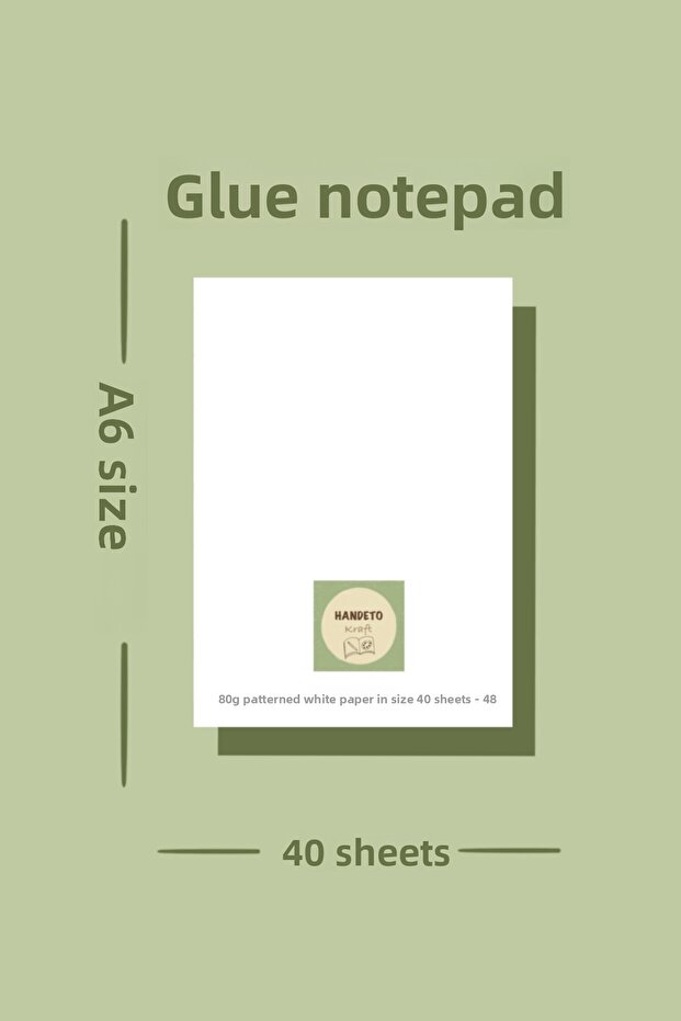 دفتر ملاحظات على شكل شجرة، دفتر ملاحظات، دفتر ملاحظات مع غراء، دفتر ملاحظات مقاس A6، دفتر ملاحظات غير مبطن - 7