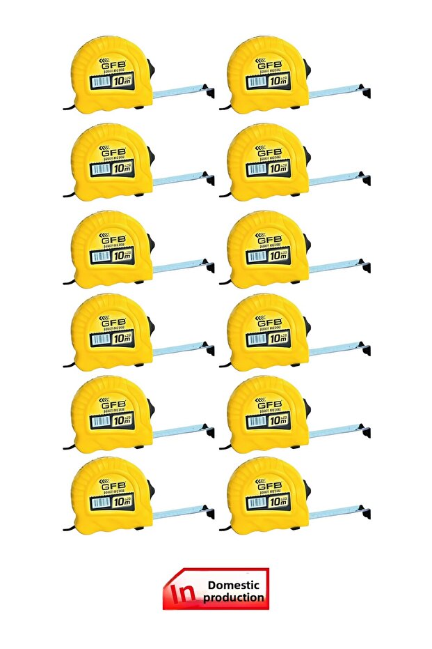5103 Tape Measure 10 X 25 mm - 12 Pieces