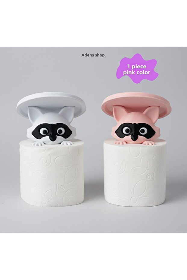 Bandit Raccoons Decorative Toilet Paper Holder