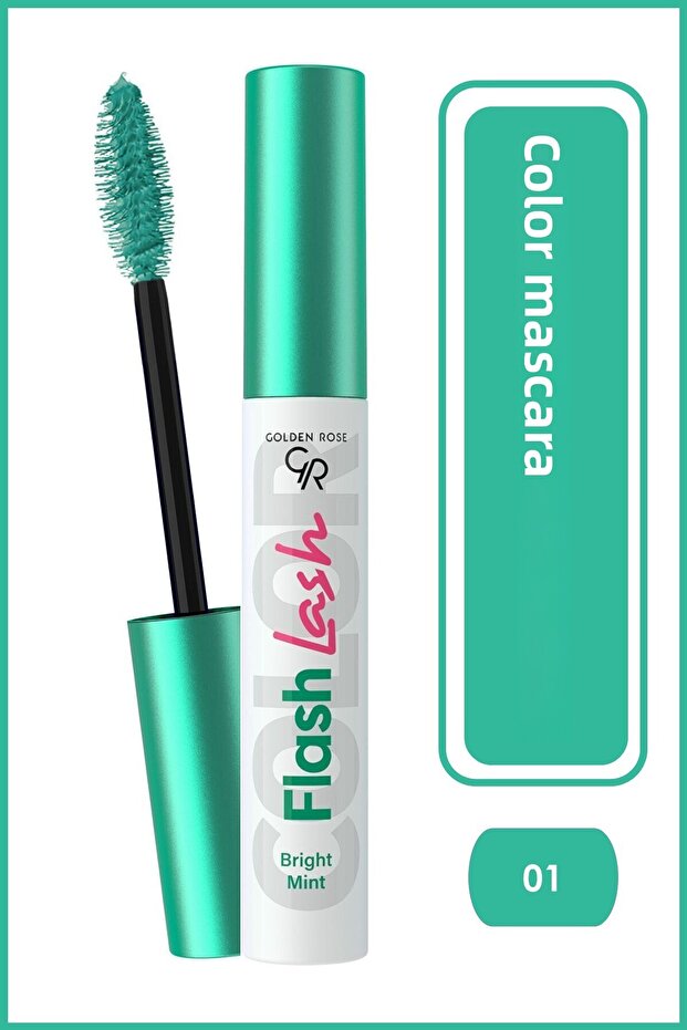 Flash Lash Colered Mascara No:01 Bright Mint - Renkli Maskara