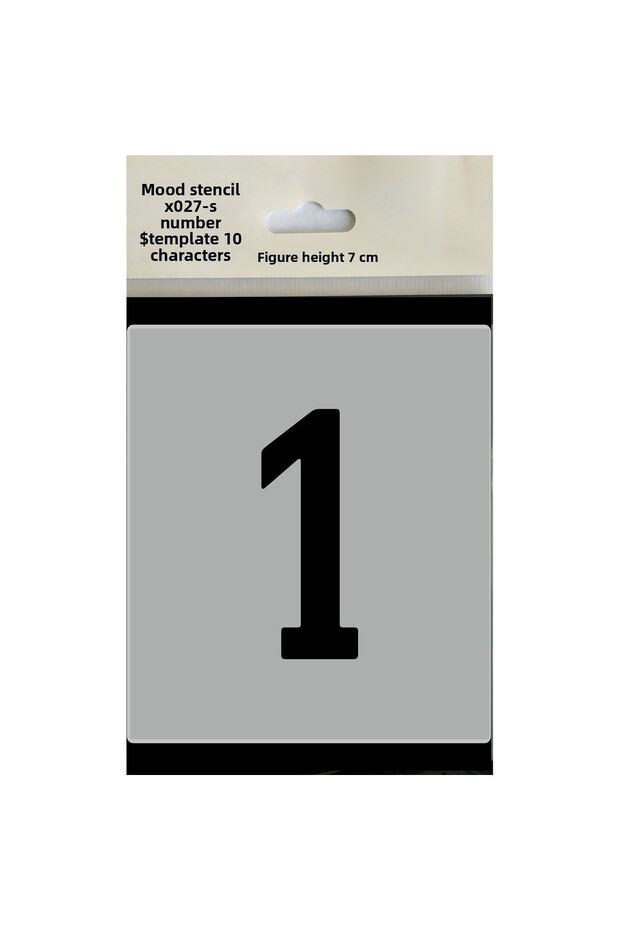 Stencil Number Painting Template X027-Number Number Height 7 cm