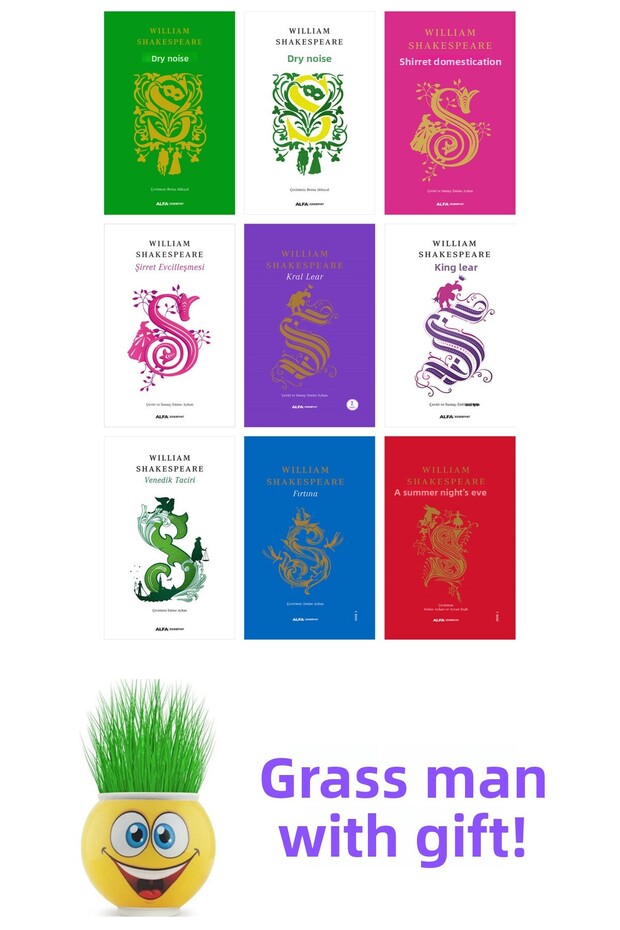 William Shakespeare 9 Kitap Seti + Çim Adam Hediye
