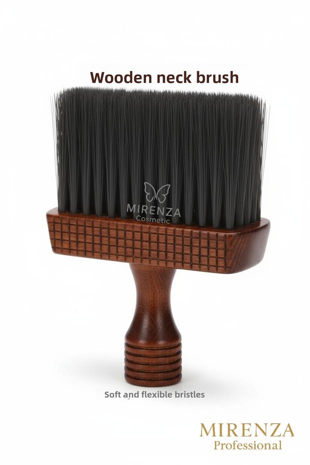 Dark Wood Handle Quality Soft Scalp Brush Hair Salon Hair Cleaning Brush