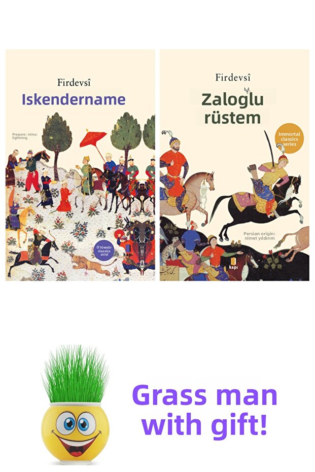Firdevsi 2 Kitap Seti + Çim Adam Hediye