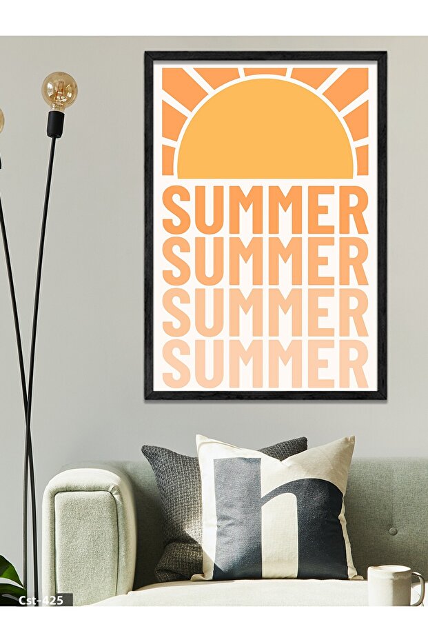 Summer One Piece Black Wooden Framed Painting