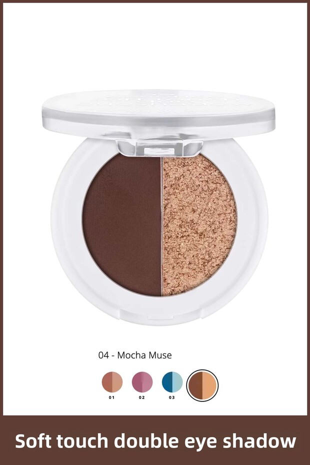 Soft Touch Dual Eyeshadow Palette No: 04