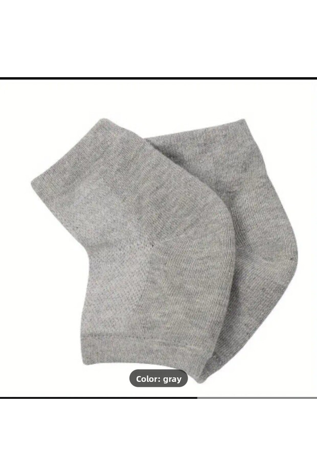 Zhuji Moisturizing Gel Heel Socks - Open Toe, Non-Toe, Dry, Cracked Feet