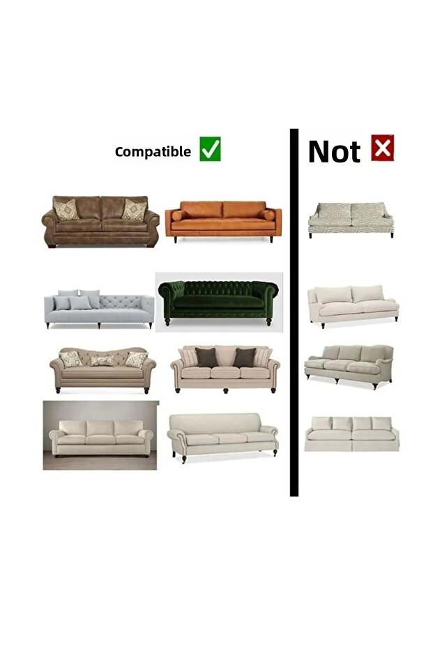 Brick Pattern Sofa Cover Elastic Non-Slip 3-Seater Sofa Bed Couch Cover 1 Piece - 6