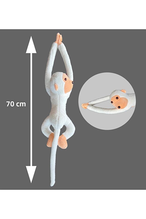 Plush Monkey with Hugging Hands, a Sleeping and Playmate That Can Be Hugged -70 cm - 1