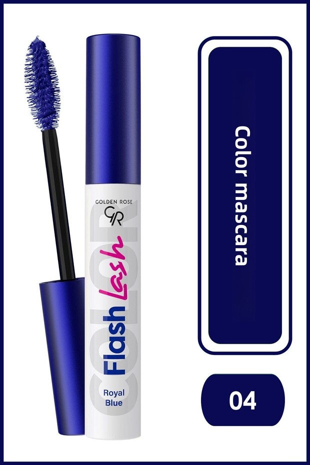 Flash Lash Colored Mascara - 04 Royal Blue - Blue Colored Mascara