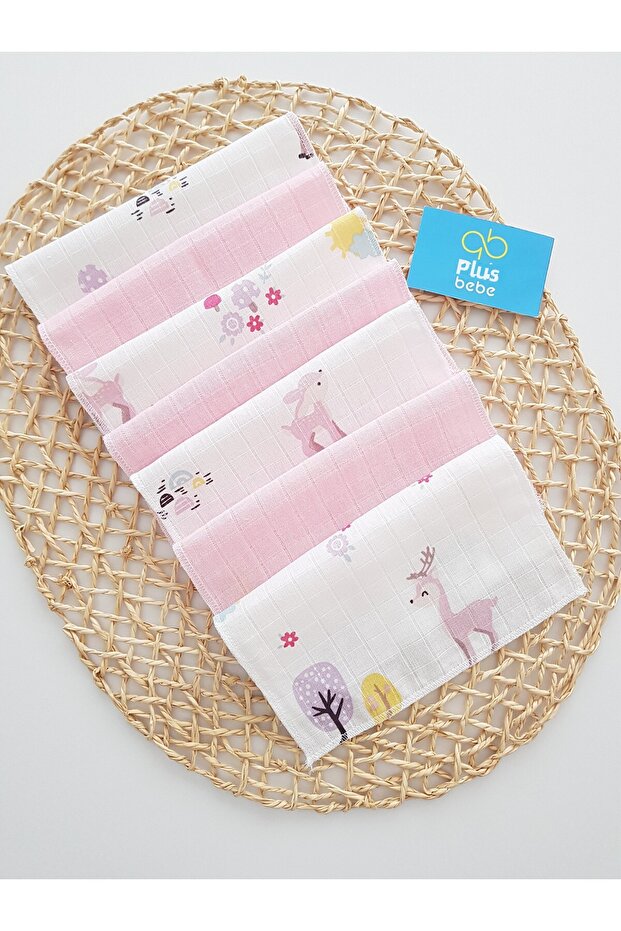 Ceylanlı 7-Pack Muslin Mouth Cloth 100% Cotton Soft Absorbent | Newborn Mouth Wipes
