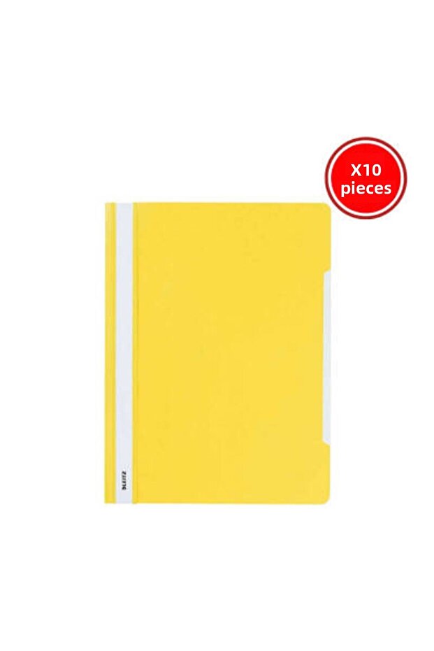 Ring Binder, 10 Pieces, Pack of 50, A4, 2 Holes, Yellow
