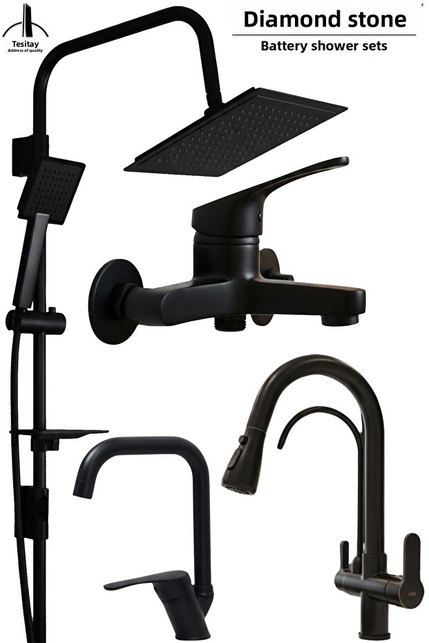 Purified Water Kitchen Sink Bathroom Shower Faucet Robot Shower Set Overhead Shower Head Faucets with Options