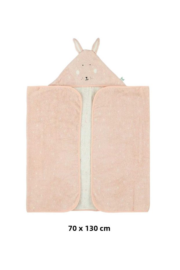 Outlet 100% Cotton Baby Girl-Boy Bath Towel Swaddle Large Size 70X130Cm Powder/Fox