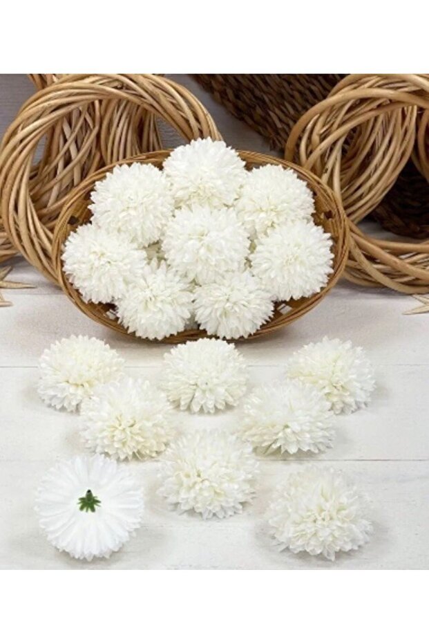 Yapay Çiçek KAFA Çiçeği Krizantem 10 Adet - 1