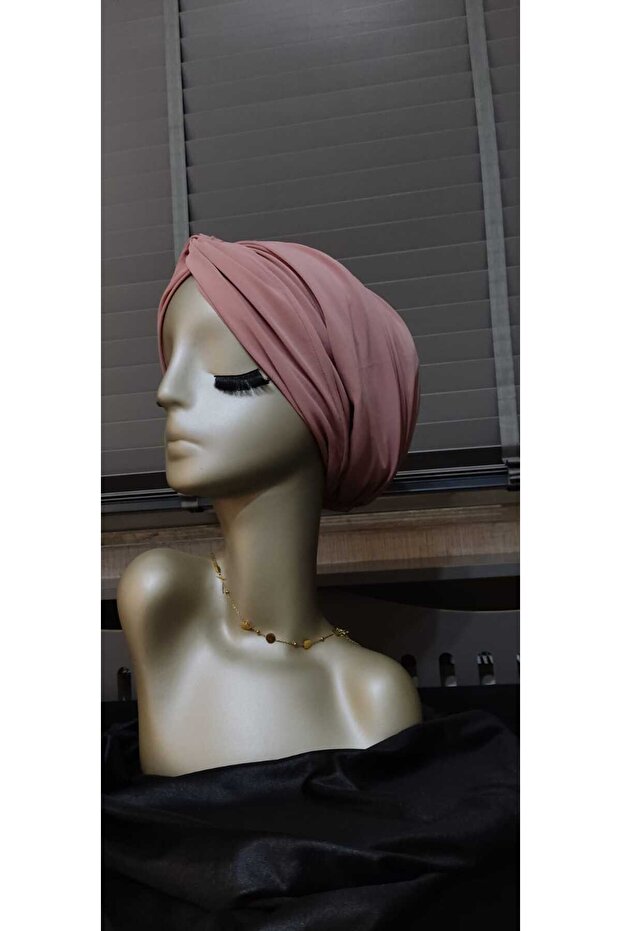 Meryemcebone gül kurusu tesettür bone - 4