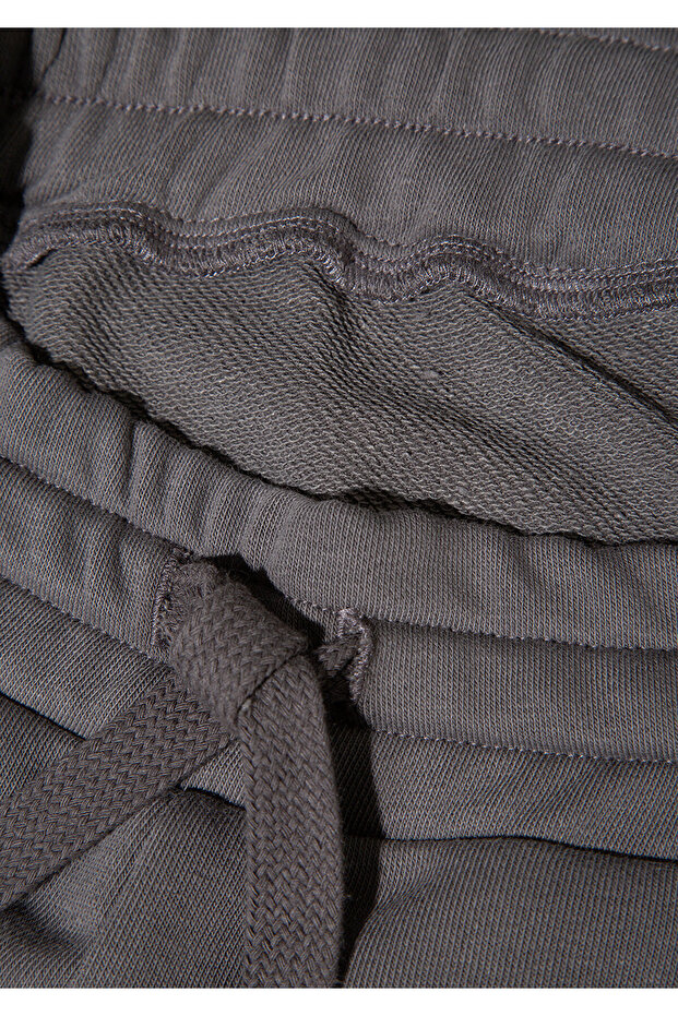 Geniş Paça Gri Basic Eşofman Altı 1011057-70096 - 6
