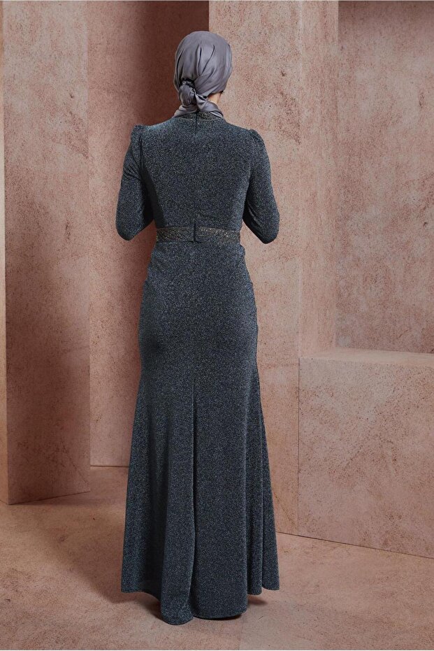 SİMLİ ABİYE ELBİSE 50412 - 3