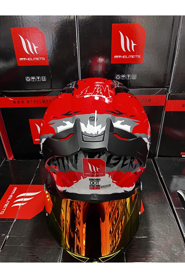 Helmets Stinger 2 Ardent C5 kask (+1şeffaf vizörlü) - 4