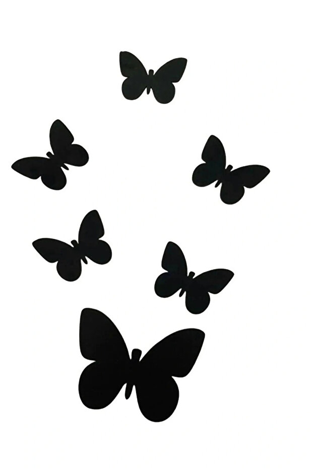 Decorative 45 Pcs Butterfly Wall Ornament (7 X 5.7 cm)Wooden Laser Cut 3mm Wall Decoration Ornament