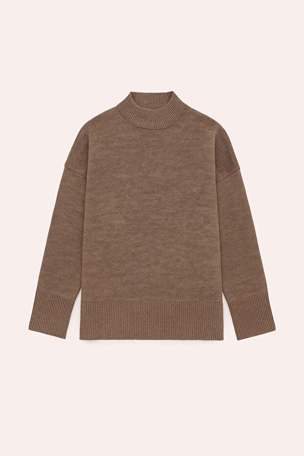 DİK YAKA BASIC TRİKO KAZAK - 1