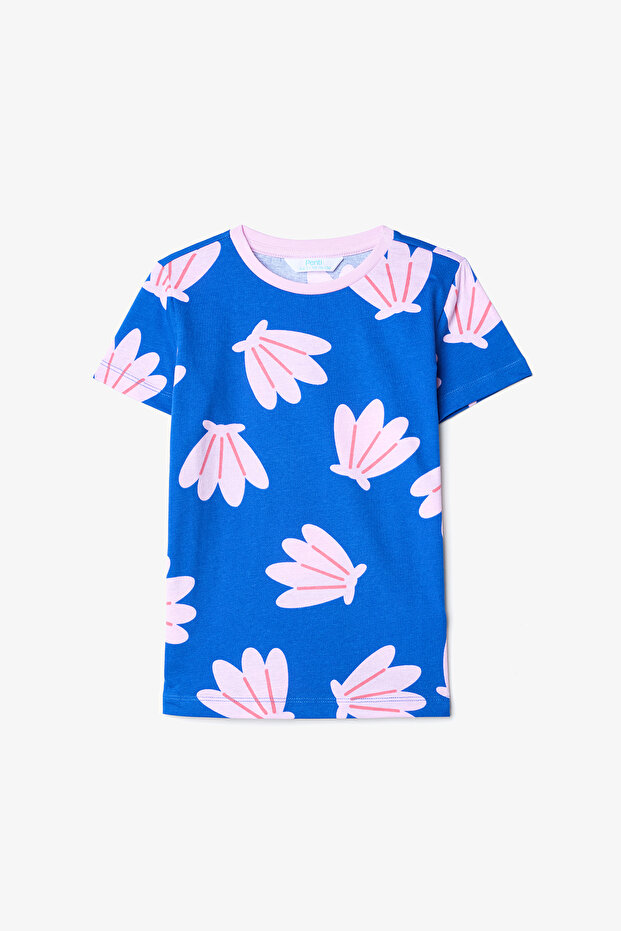 Kız Çocuk Shells Pamuklu 2li Çok Renkli Pijama Takımı - 3