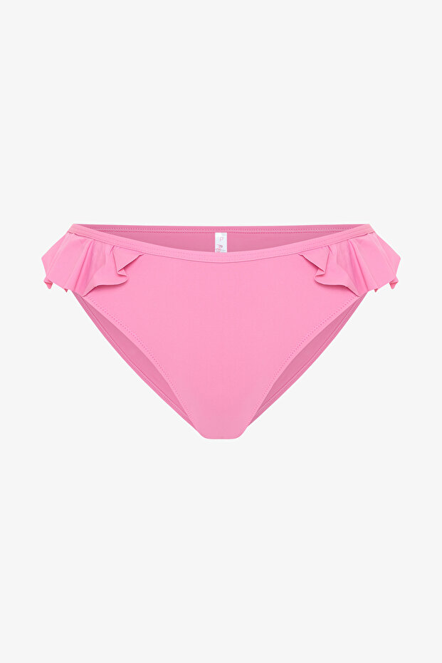 Pembe Begonia Fırfırlı Bikini Altı - 6