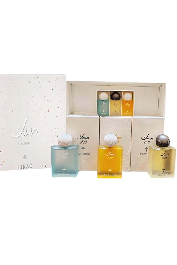 ابراق عطر باقة مسك 6 قطع مسك القمر والشمس والليل وميني القمر و الشمس الليل