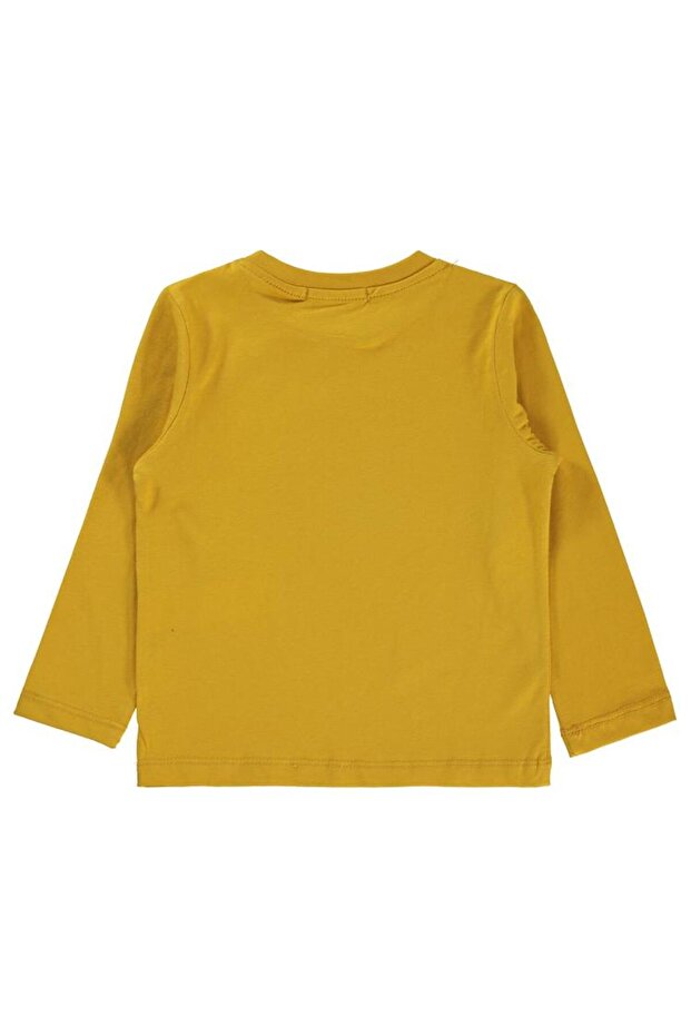 Baskılı 2-5 Yaş Sweatshirt - Hardal - 2