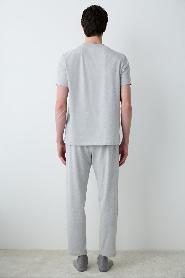 Grey Star Gri Pijama Takımı - 4