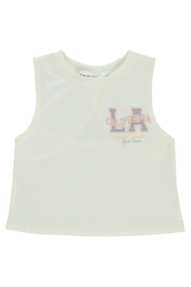 2-5 Years Girl's Ecru T-Shirt