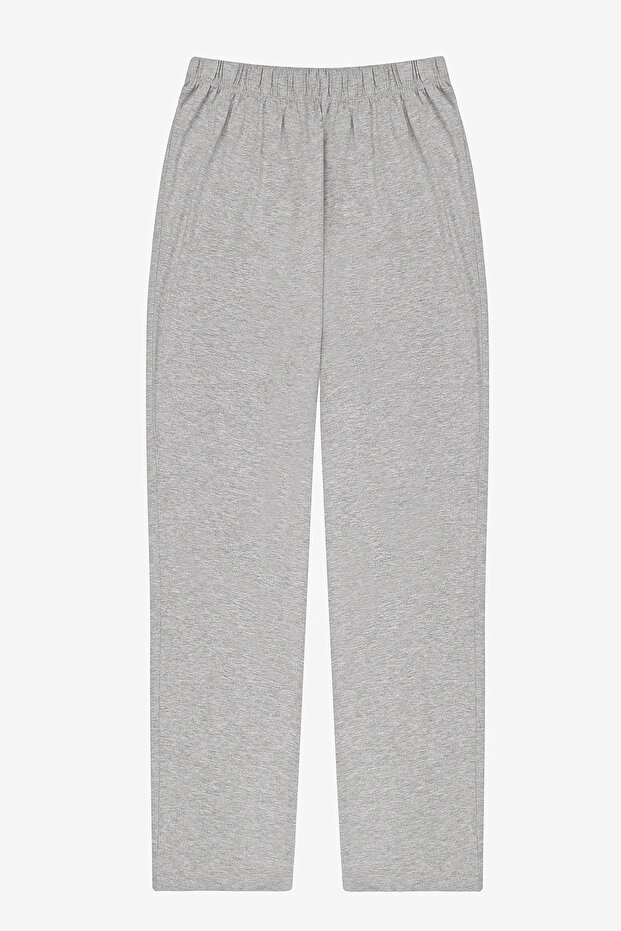 Basic Pantolon Gri Pijama Takımı - 3