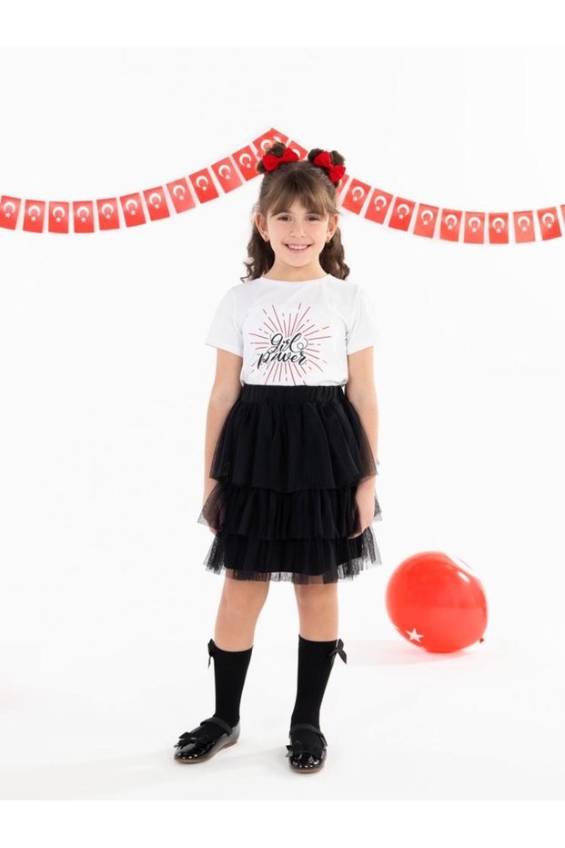 Girl Power 4-9 Years Old T-Shirt - White 7-8 Years Old