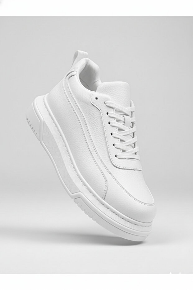 Prevos high quality thick sole men's sneaker white