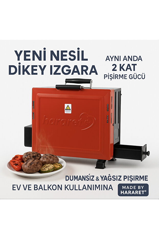 Akıllı Dikey Izgara | Dumansız Elektrikli Izgara, Çift Kat Pişirme Teknolojisi - 1