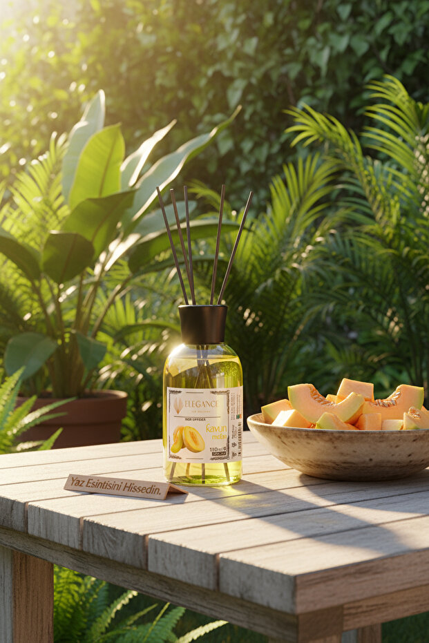 Kavun Reed Diffuser Bambu Çubuklu Oda Kokusu (110 Ml) - 8