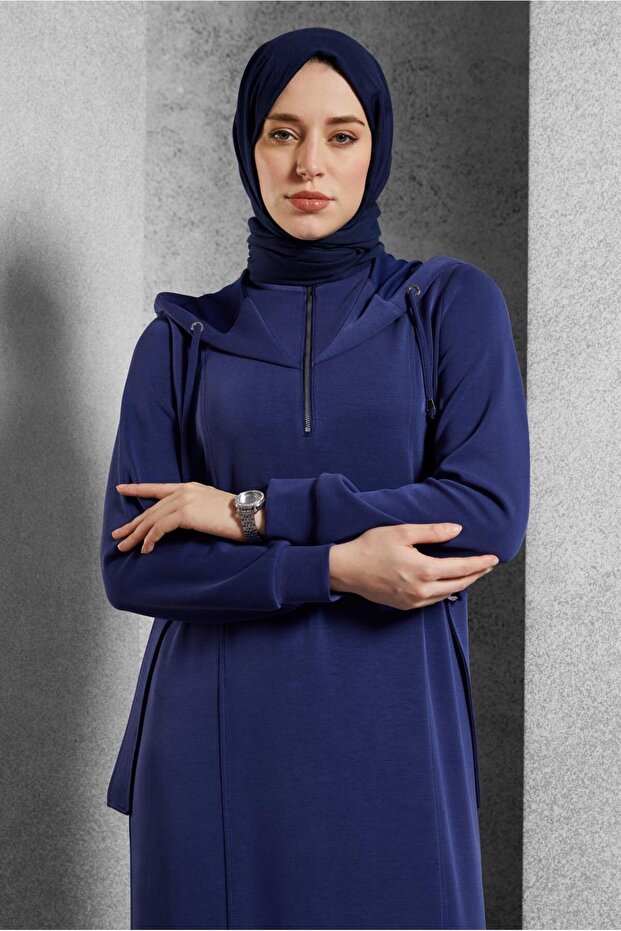 Kapüşonlu Elbise 45234 - 1