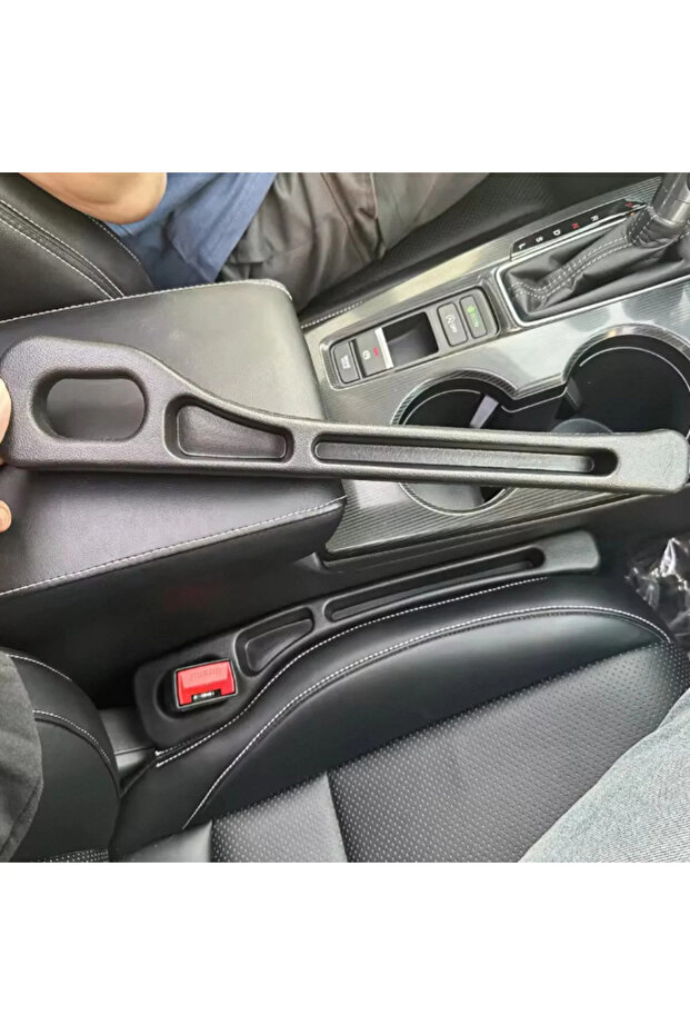 2PCS Black Car Seat Gap Filler Side Seam Plug Strip Leak-proof Filling Strip For All Car Model Walle - 4