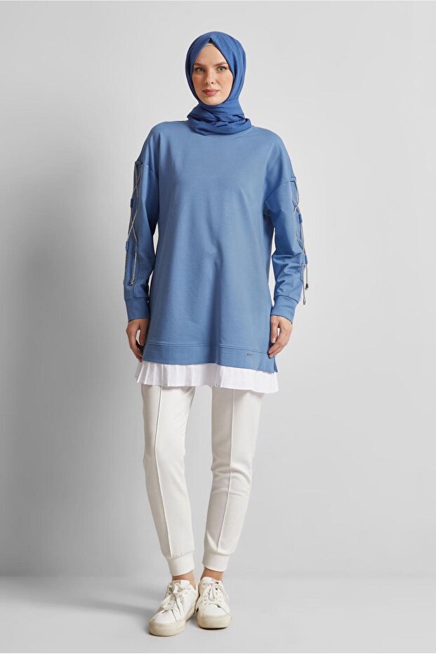 BAĞCIK DETAYLI EŞOFMAN TUNİK 44561 - 2