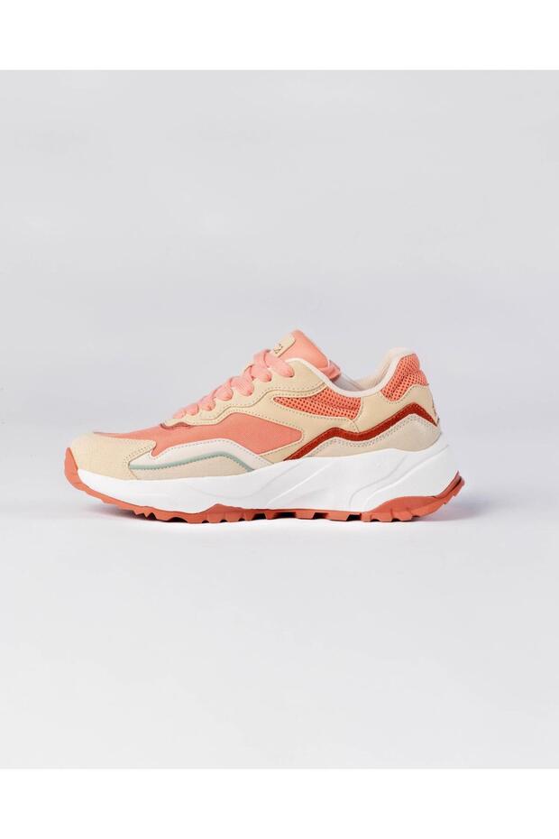 Myriam 1 Unisex Pembe-Bej Regular Fit Sneaker - 2