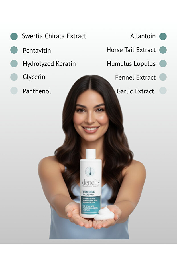 Saç Dökülme Karşıtı Bitkisel Kök Hücre Destekli Stem Cell Şampuan 400 ml - 2