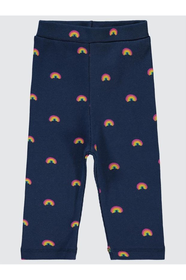 Baby Girl Leggings 6-18 Months - Navy Blue 6-9 Months
